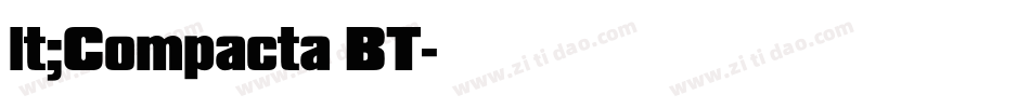 lt;Compacta BT字体转换